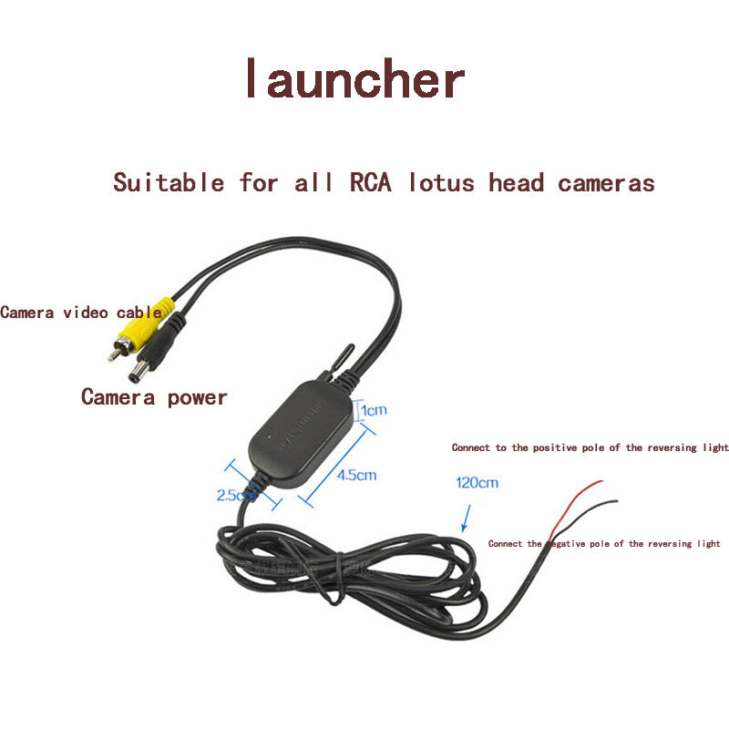 5 Wireless Car Backup Camera Surveillance Rearview Night Vision Parking System Kit n