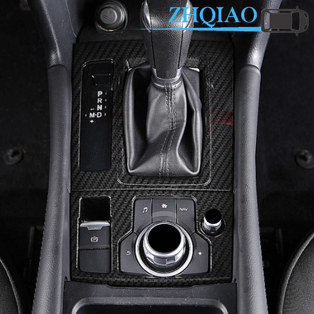 Carbon Fiber Inner Gear Shift Frame Cover Trim Fits for Mazda M6 Atenza 2017 2018