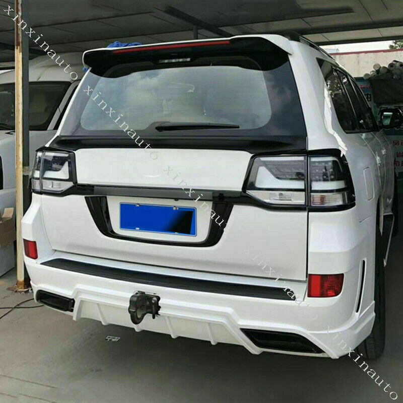 for Land Cruiser LC/FJ200 2016-2021 Black Rear Trunk Tailgate Molding Trim Strip