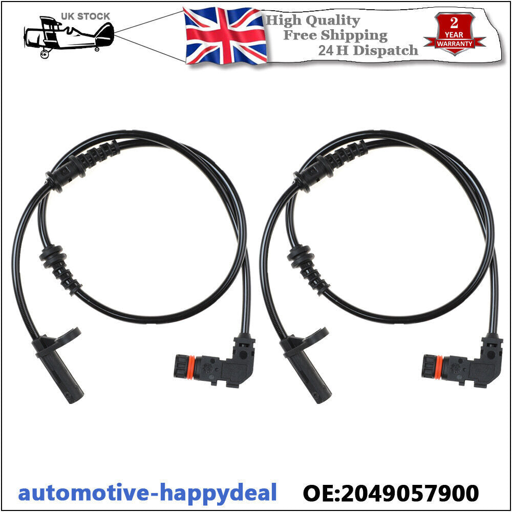 2X Front ABS Wheel Speed Sensor for Mercedes C-Class W204 C180 C200 C220 2007-14