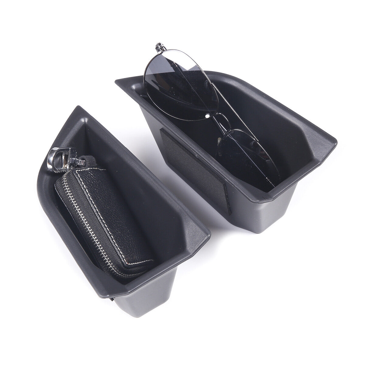 2-Pack Matte Black ABS Door Mirror Covers for Titan 2016-23 - v