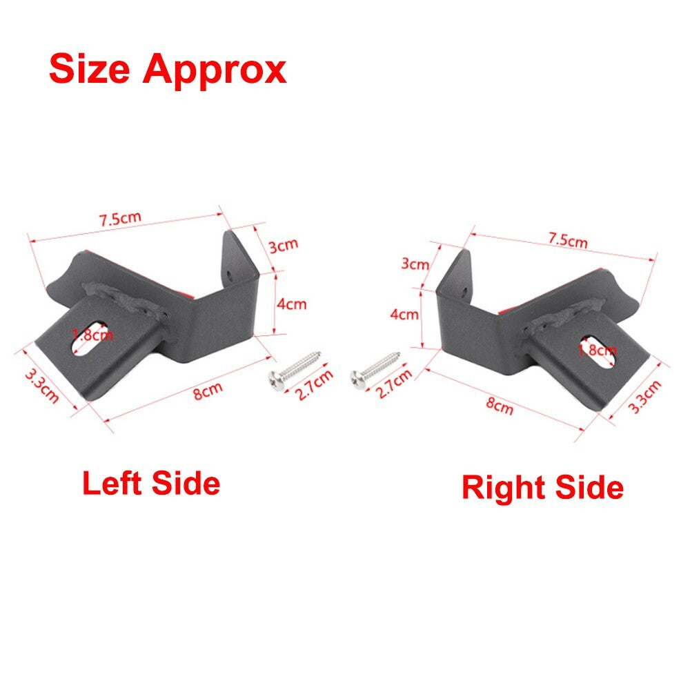 2PCS Black A Pillar Light Bracket LED Work Light Bar for Suzuki for Jimny 2019-2023