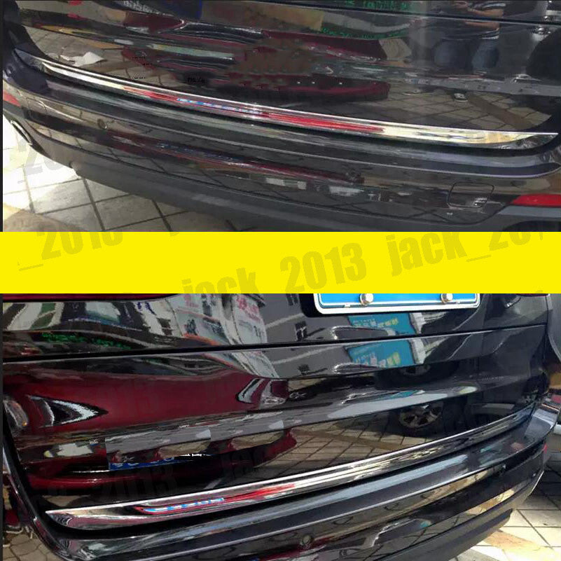 for BMW X5 F15 2014-2018 Stainless Car Rear Trunk Tail Gate Door Lid Cover Trim