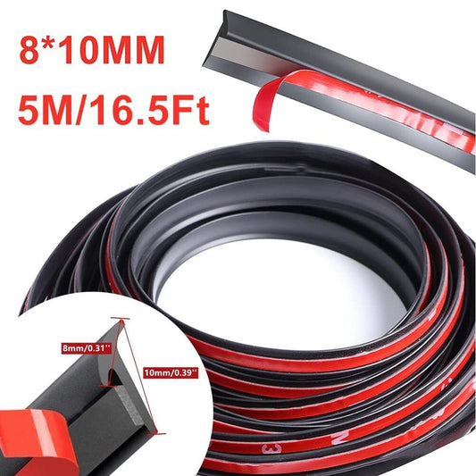 16.5-foot molded weatherstripping for T-shaped rubber trucks - door edge trim n