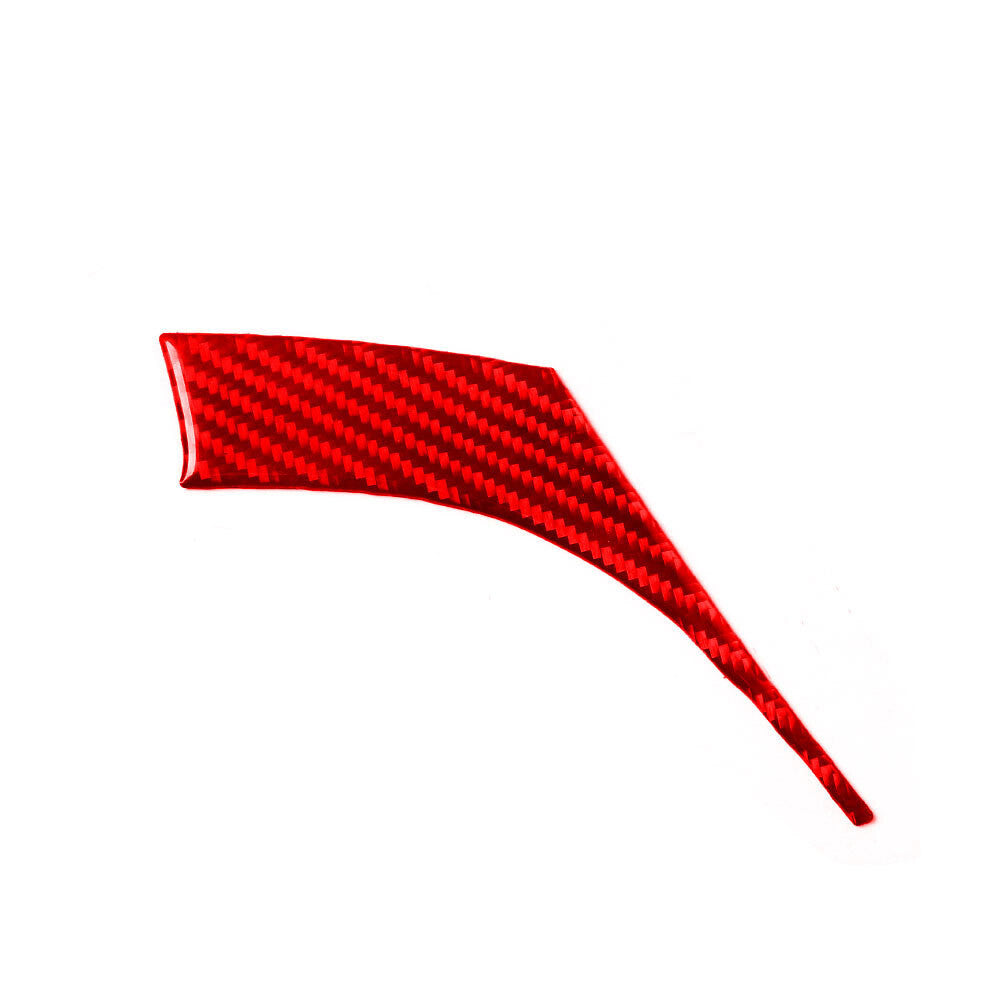 Red Carbon Fiber Water Cup Holder Side Cover Strip for Corolla 2014-2018 v
