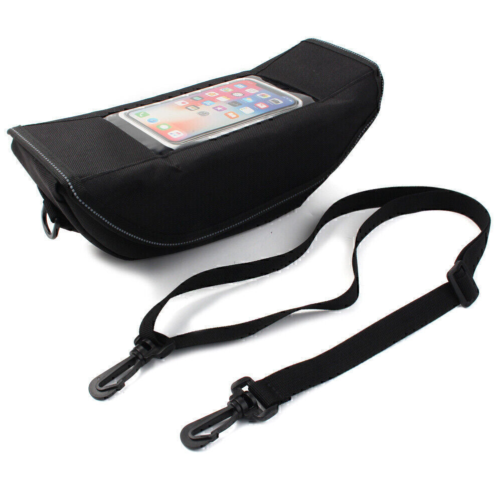 Motorcycle Handlebar Travel Storage Bag Bike Saddlebag Waterproof for HONDA Blk Q
