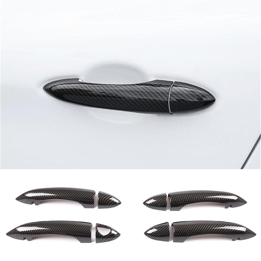 Carbon Fiber ABS Side Door Handle Cover for Alfa Romeo Giulia / for Stelvio 2017-2020