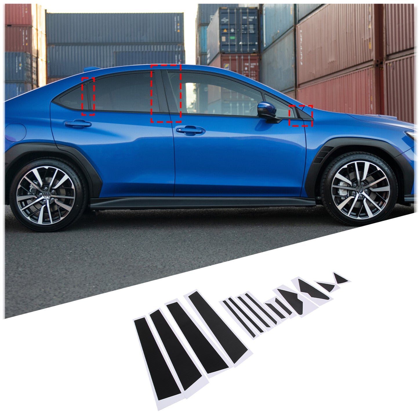 Carbon fiber ABS steering wheel cover decoration suitable for Tundr @ 2022-2023 - v
