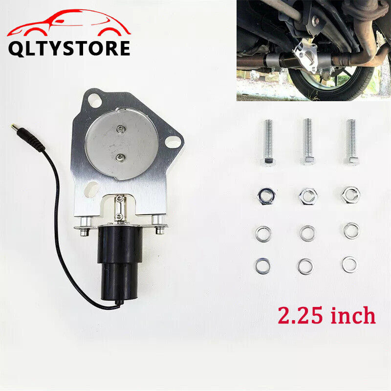 2.25''inch Electric Exhaust Valve Kit Stainless Steel Headers Butterfly valve Q