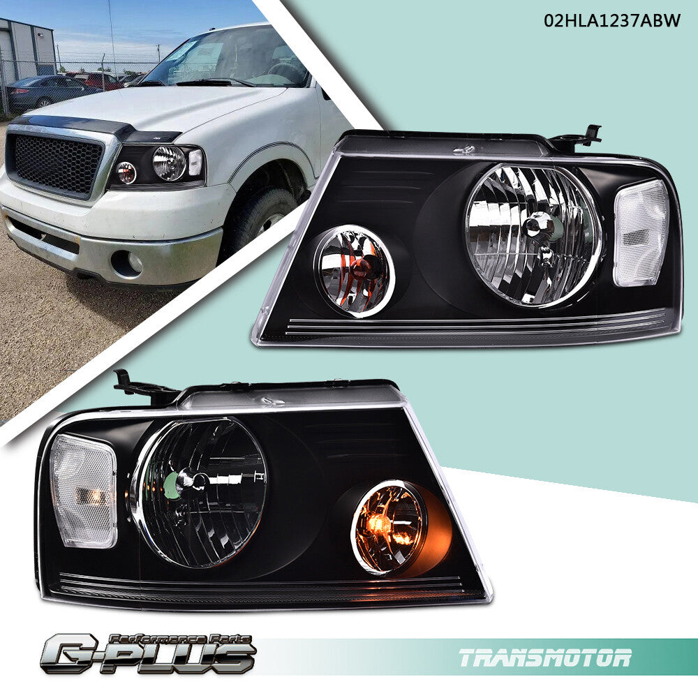 White replacement headlights for 04-08 F150 for Lincoln Mark LT- v