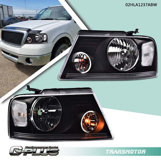 White replacement headlights for 04-08 F150 for Lincoln Mark LT- v