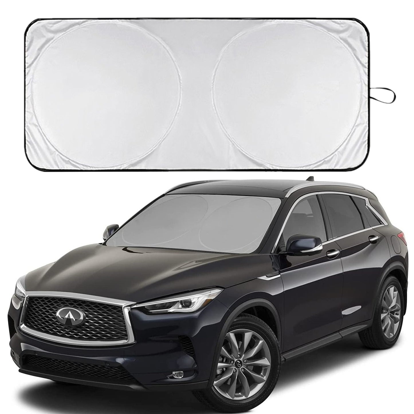 Sunshade reflector for Infiniti QX70 and QX50 vehicles - n