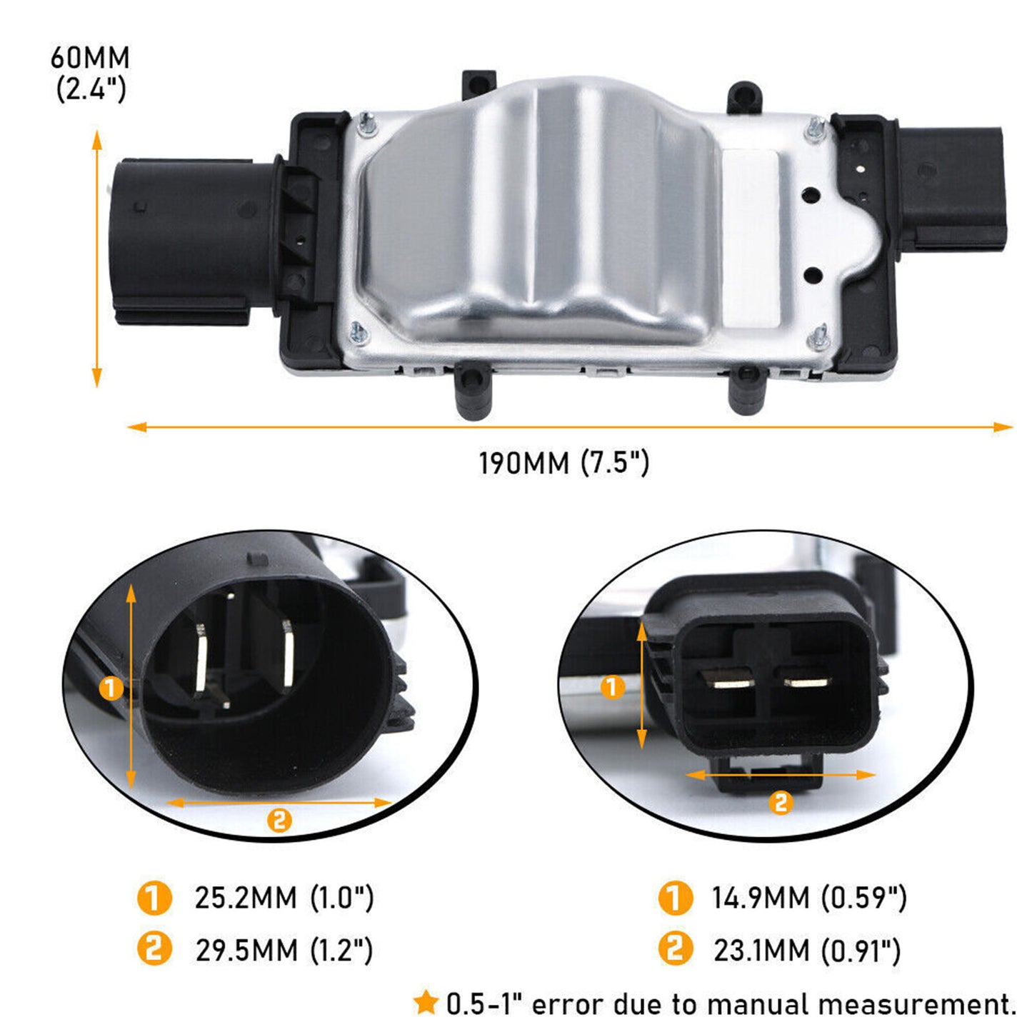 Engine cooling fan control module 1137328567, model 1137328464, is compatible with 2012-18  for ford  Focus. Q