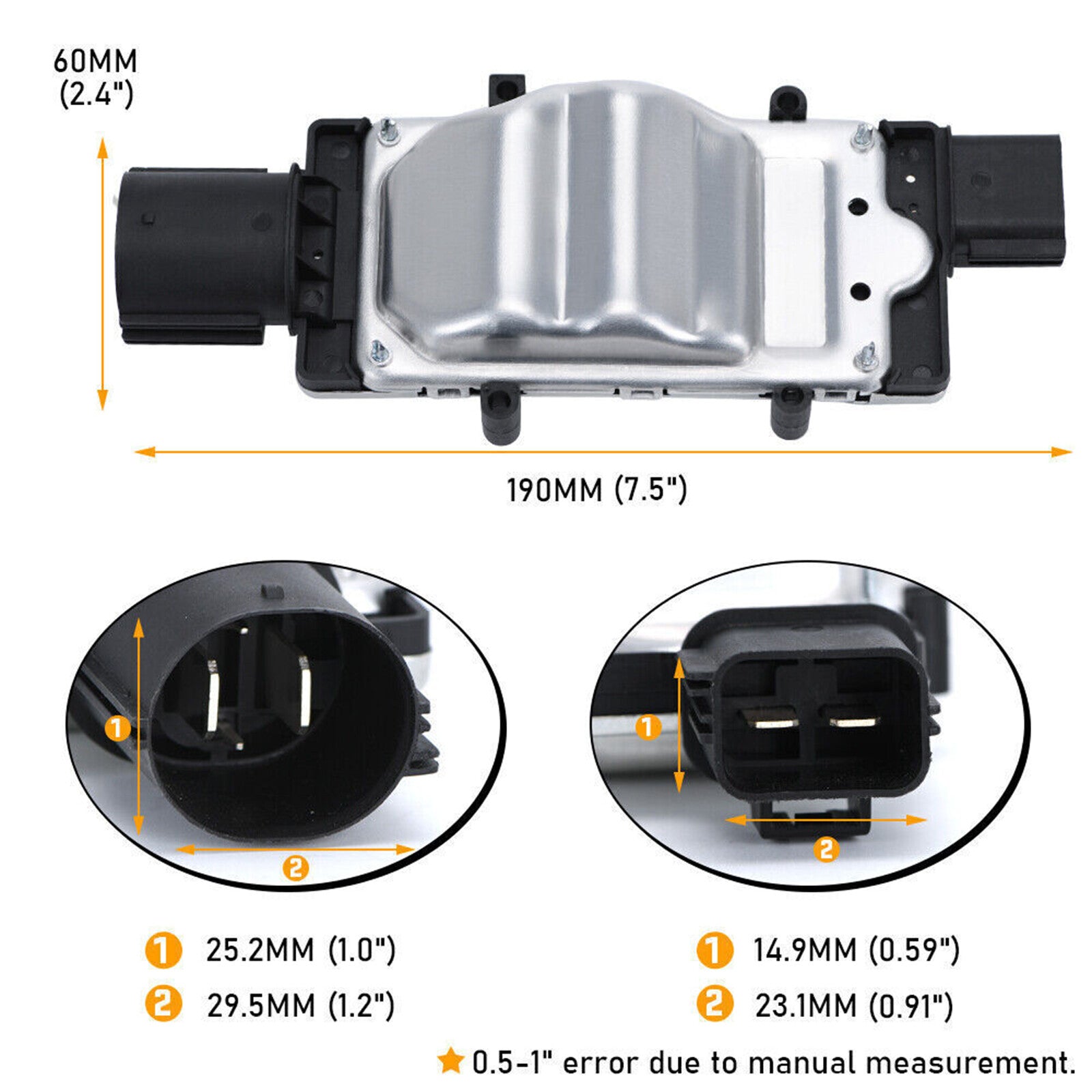 Engine cooling fan control module 1137328567, model 1137328464, is compatible with 2012-18  for ford  Focus. Q