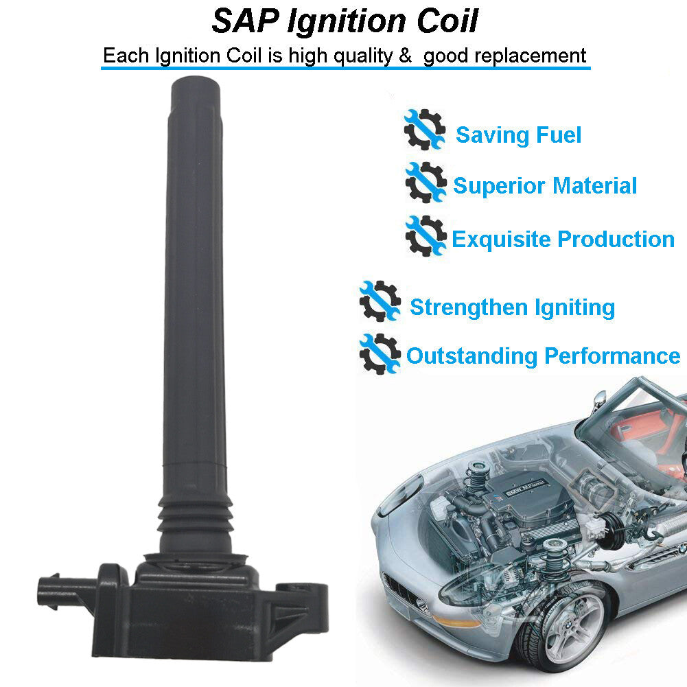 Set of 4 Ignition Coils UF754 for Jeep Cherokee Renegade for Chrysler 200 for Dodge Dart