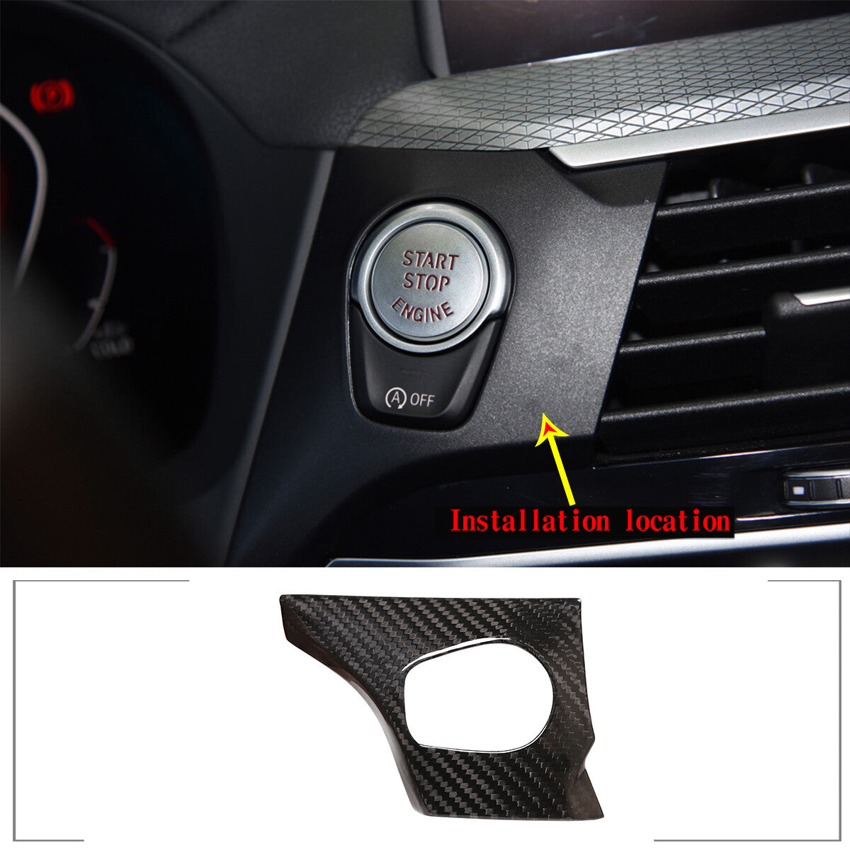 for Maserati Ghibli Red Carbon Fiber Rear Window C-Pillar Cover Trim 2014-2021- v