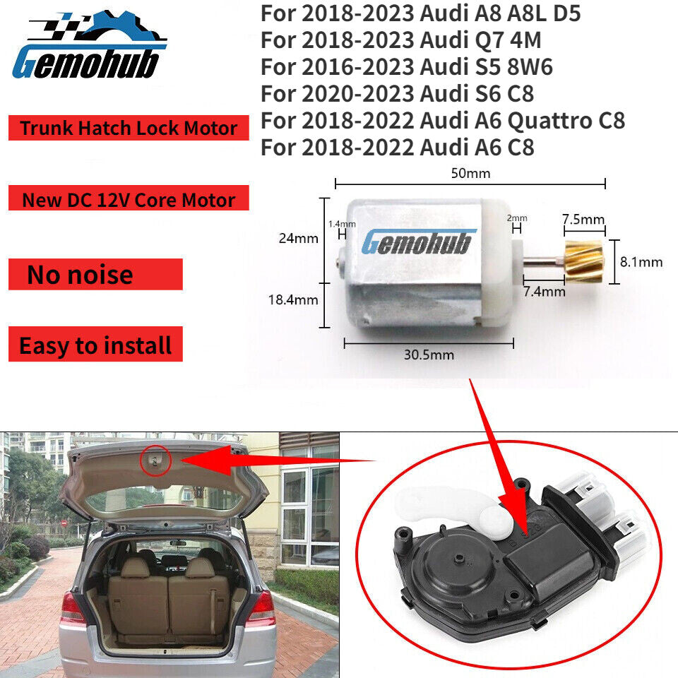 Electric Trunk Lock Latch Motor for Audi for A8 A8L Q7 S5 8W6 S6 C8 A6 Quattro A6 C8
