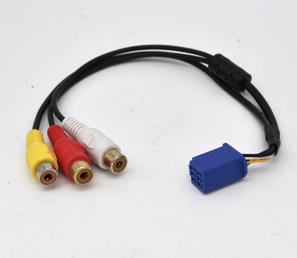 Av 6 pin AUX adapter cable to CD changer radio video RCA cable for lexus v