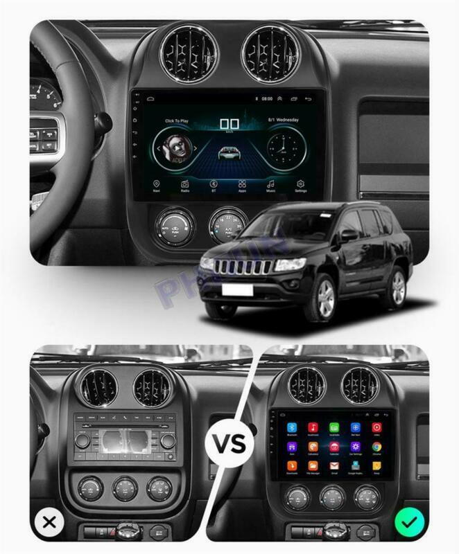 Stereo GPS Head Unit 16G for 10-16 for Jeep Patriot Compass 10.1-inch Android 10.1 Radio - n