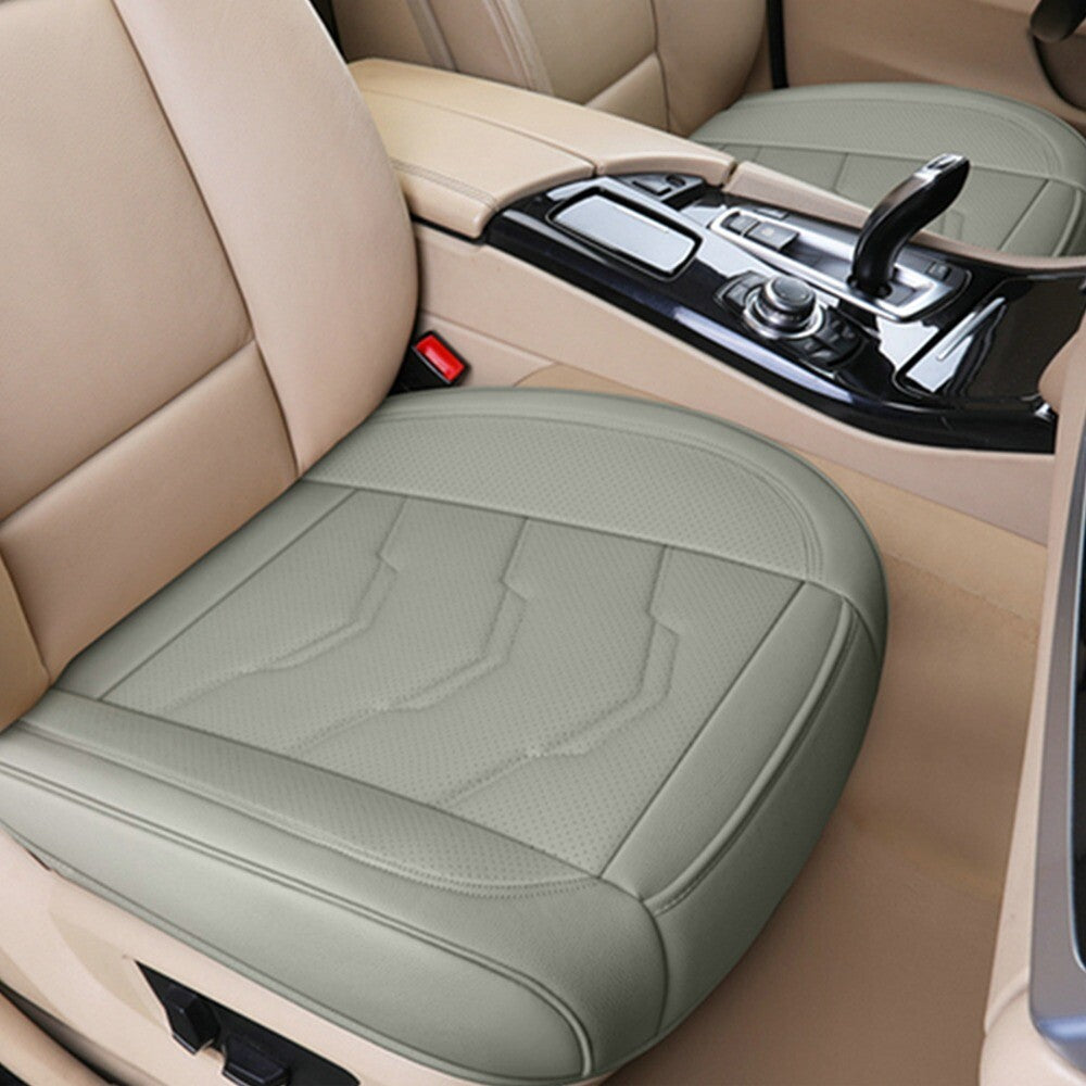 Gray PU Leather Car Front Cover Full Surround for Seat Cushion Protector Accessories n