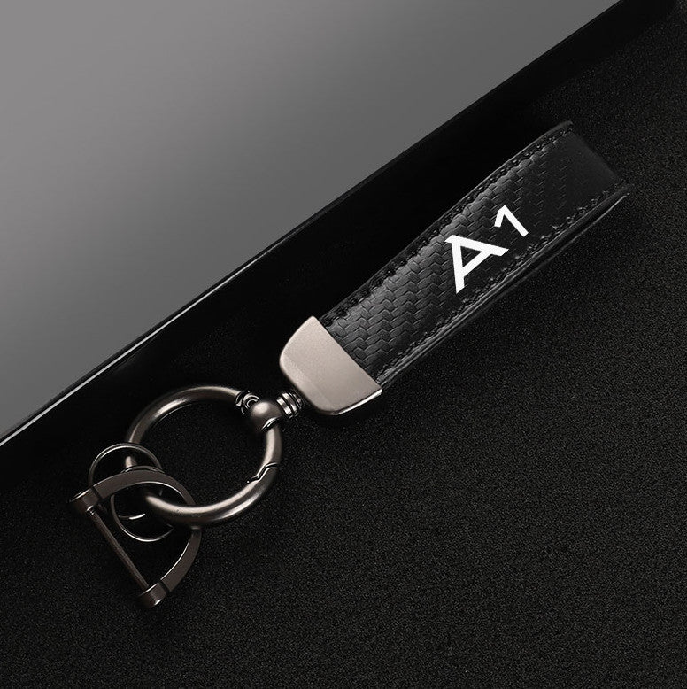 Car keychain/key ring with lanyard, car accessories, JDM, black, suitable for Honda and for Acura .
