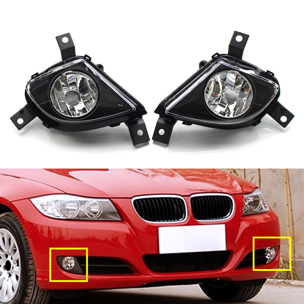 2x Front Fog Lights Driving Lamps for BMW 3-Series E90 E91 2009-2011 Sedan Wagon