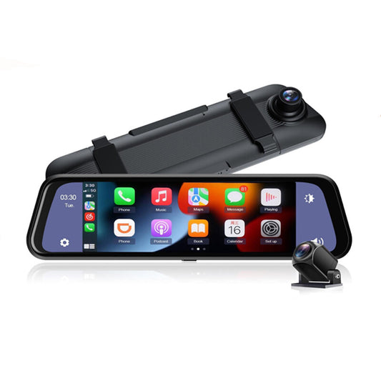 9.66-inch Touchscreen Car DVR with Wireless CarPlay Multimedia Recorder n