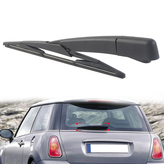 Black Rear Windshield Wiper Arm Blade Set Fit for Mini Cooper l4 1.6L 2002-2006 Q