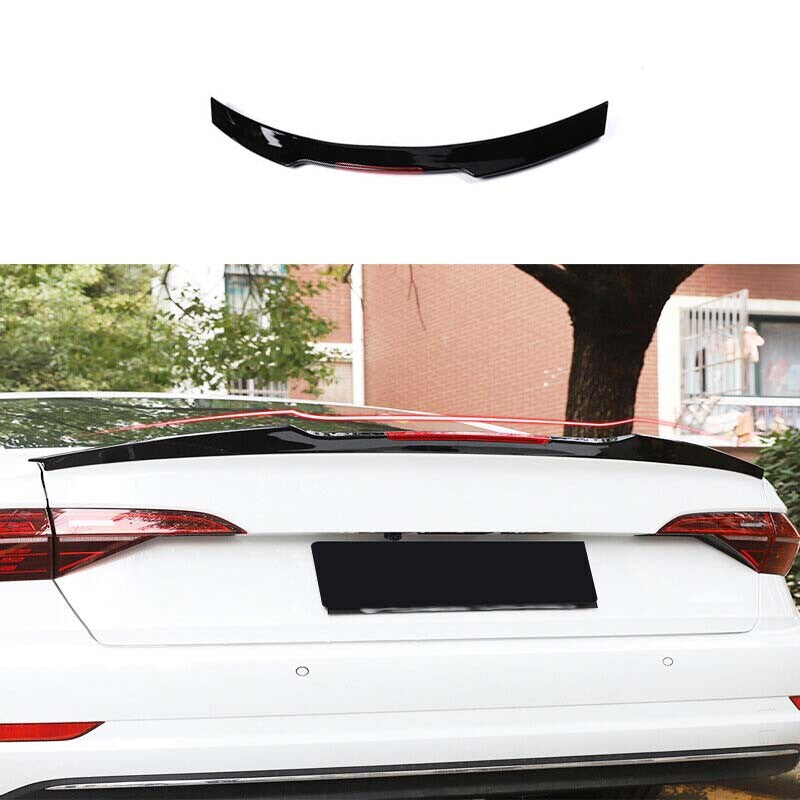 1PCS 19-20 23 Rear Boot Spoiler Wing Flap ABS Black for Volkswagen for Jetta