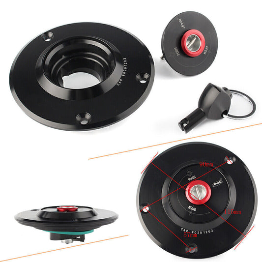 Tankdeckel Schutz mit Schl¨¹ssel f¨¹r for Kawasaki Z750 Z1000 ZX-6R 2003 - 2006