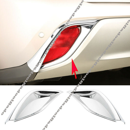 for Toyota Highlander 2020-2022 ABS Chrome Rear Bumper Fog Light Lamp Cover Trim
