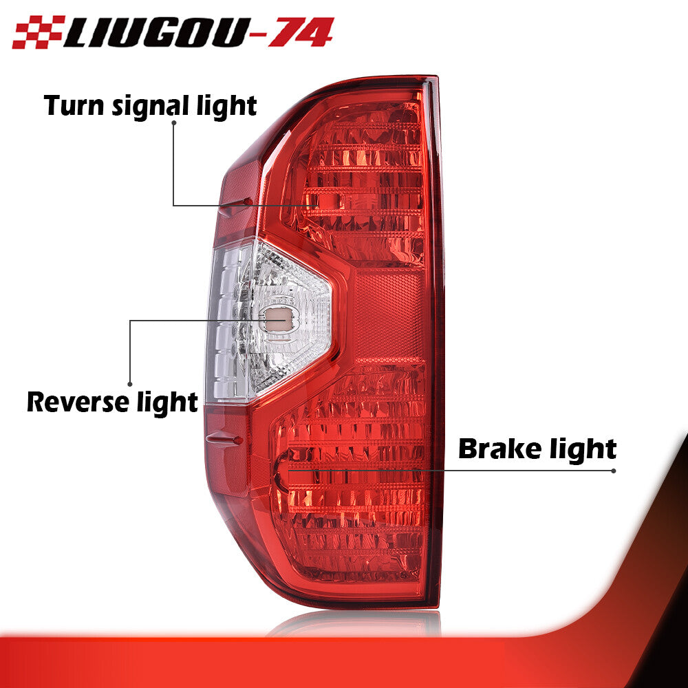 Red taillights replace driver's side, suitable for 14-21 Tundra pickup trucks- v