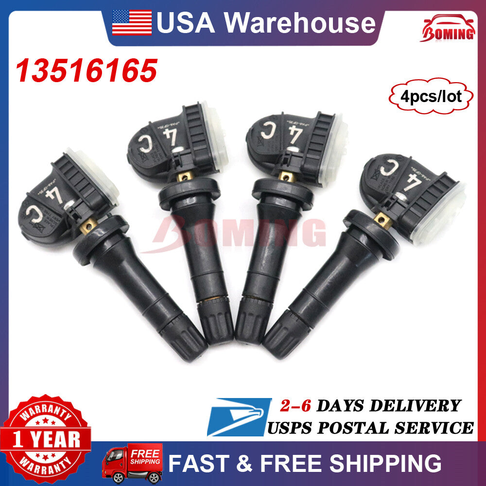 4x New TIRE PRESSURE SENSORS -TPMS 13516165 FOR GM for CHEVY for GMC for CADILLAC for BUICK