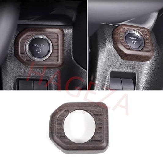 Oak Grain ABS Engine Start Stop Button Cover For Toyot@ for Land Cruiser LC250 2024+