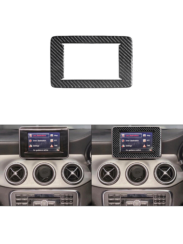 2Pcs Carbon Fiber Gear Shift Side Trim for Land Rover Discovery Sport 2015-2019 v