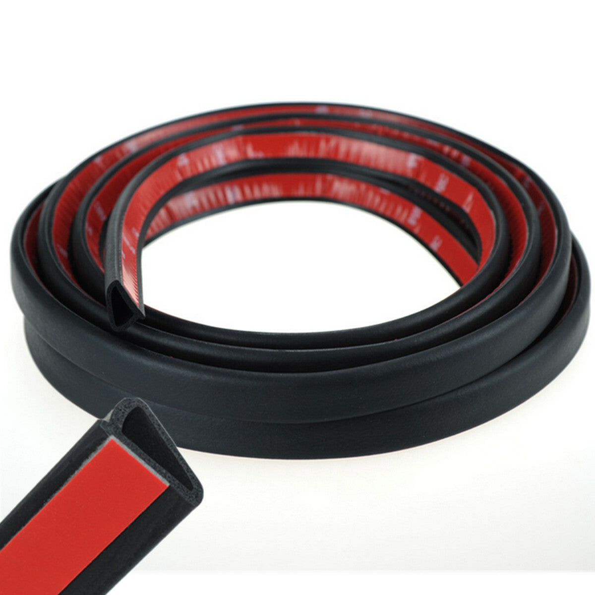 4M Sloping D Type Car Door Rubber Seal Strip Edge Soundproof Trim Weatherstrip
