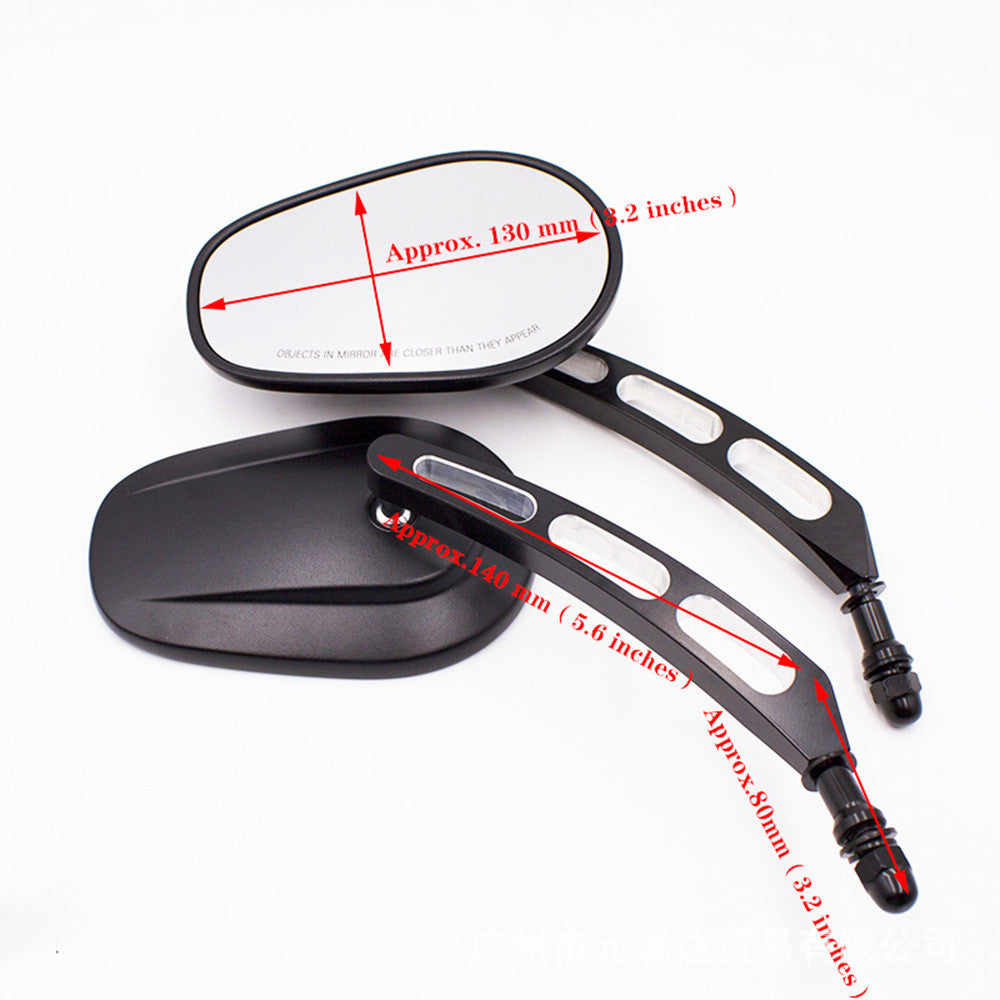 Black Rear View Side Mirrors for Harley Touring Sportster 1200 883 Dyna Softail
