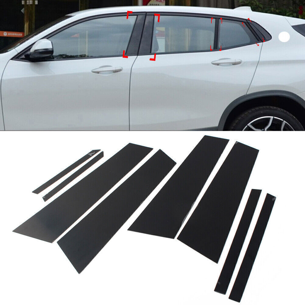 for BMW X2 F39 18-2023 Piano Black Pillar Posts Door Window Molding Strip Trims