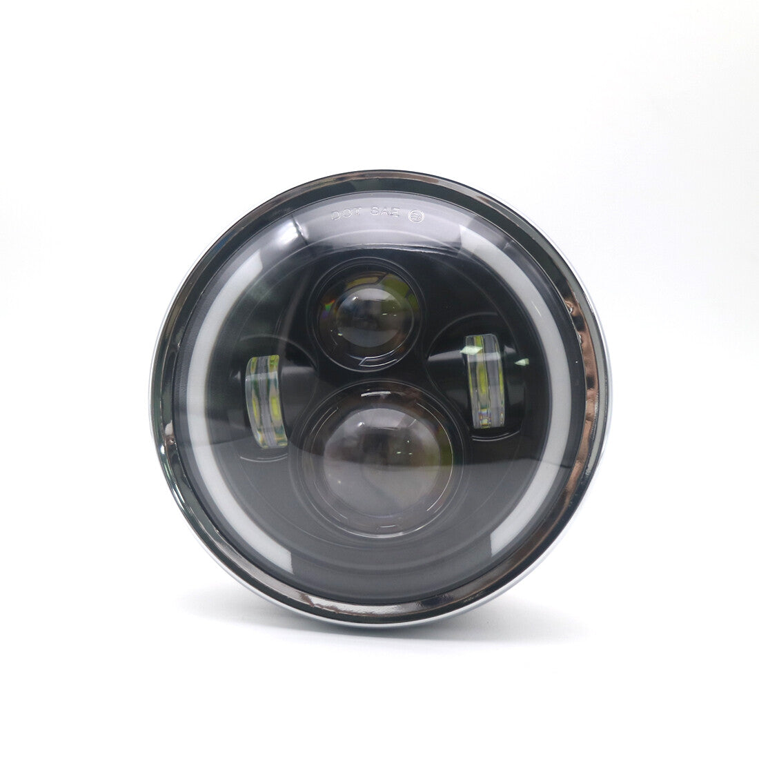 7LED Round Headlight With Angel Eye Light for Honda GN125 CG125 CB400 CB500 Q