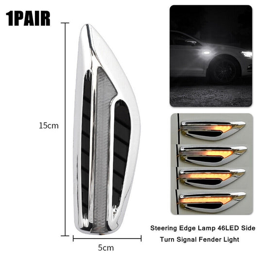 2-piece automotive side turn signal light/mudguard light night illumination component (46LED) n