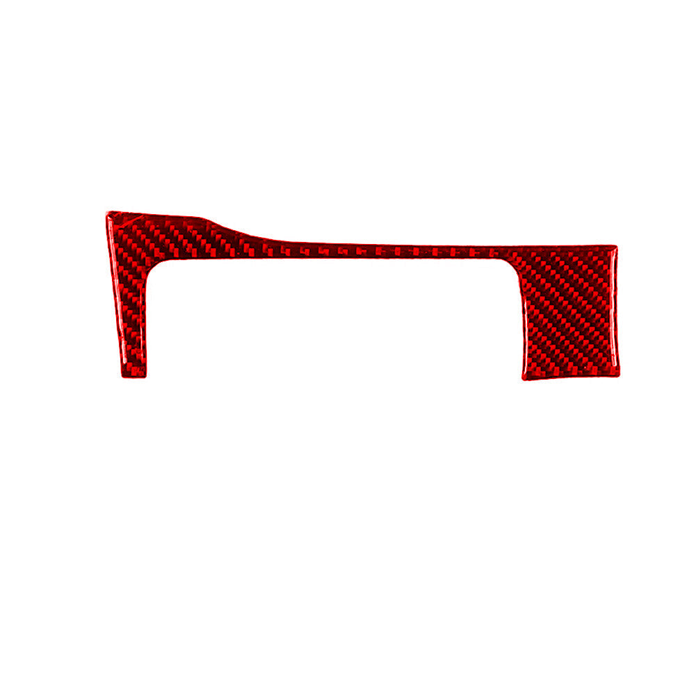 Red Carbon Fiber Gear Shift Side Strip Trim Cover for Subaru Forester 2005-2008 v