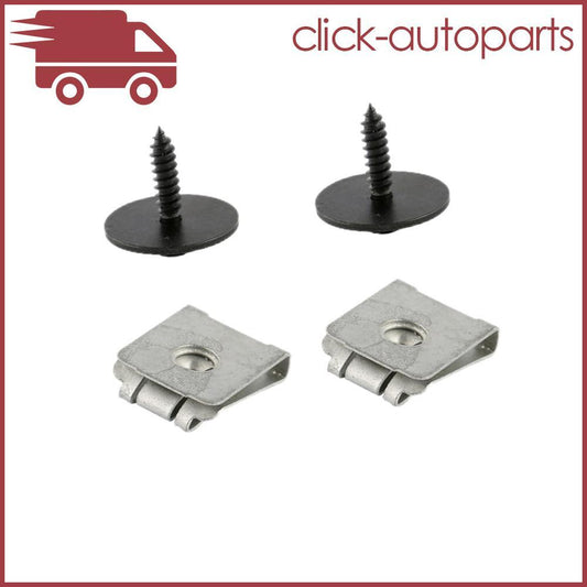 2x Sheet Metal Screws  2x Undercar Shield Clip Nuts for Mercedes for Benz W124 W125