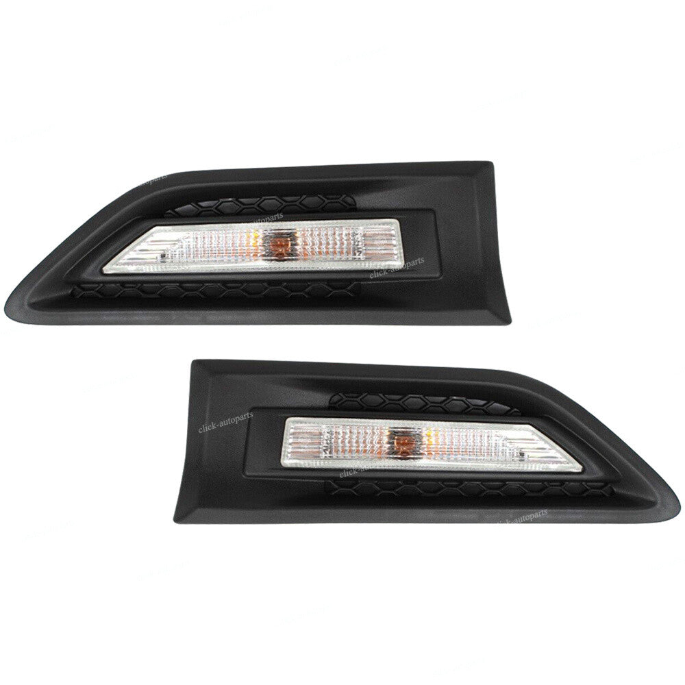2pcs Right+Left Front Fender Garnish Molding For 2010- 2013 for Kia Soul Black