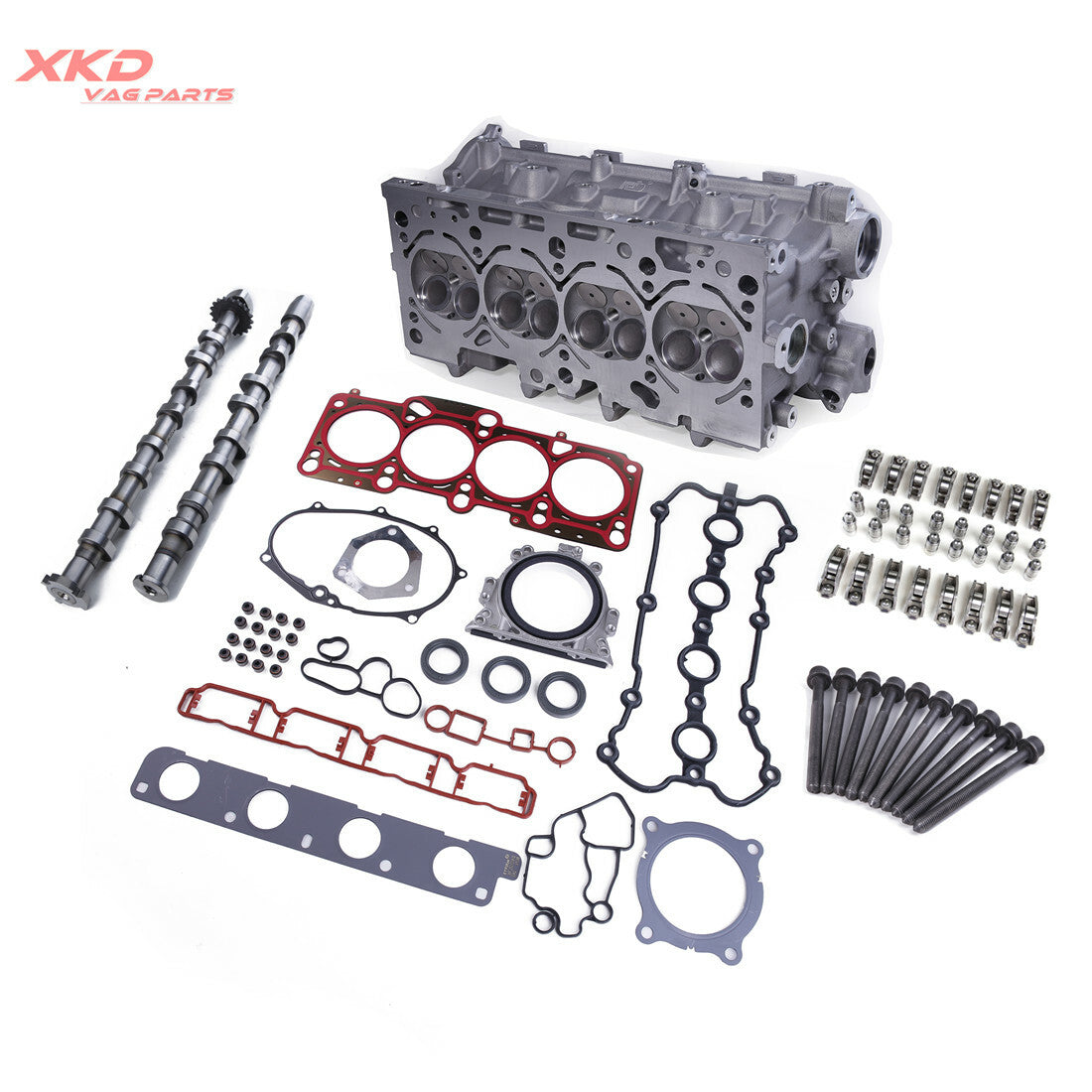2.0T Cylinder Head & Camshaft & Engine Gasket Kit for VW EOS for AUDI for A4 BPG BWT BPY Q