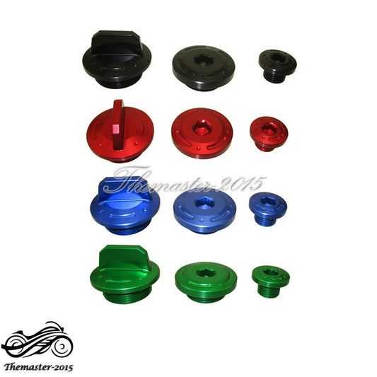 Oil Fill Ignition Timing Cap Dress Up Kit for Kawasaki KLX110 KLX110L Q