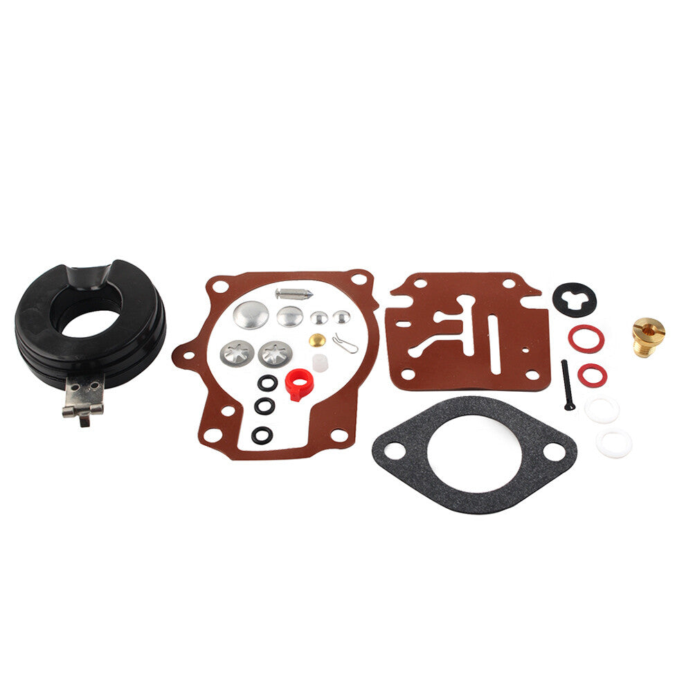 Fit for Johnson Evinrude 18/20/25/28/30/40/60 HP Carb Rebuild Repair Kit w Float Q