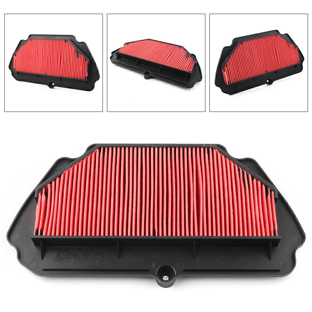 Motorcycle Air Intake Filter Cleaner Replacement for Kawasaki ZX-6R 2009-2013 Q