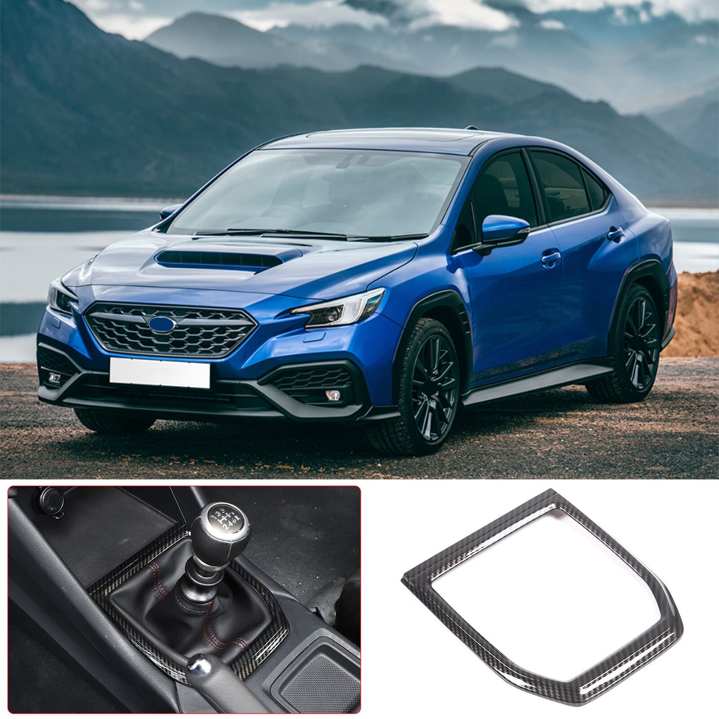 ABS red steering wheel U-shaped frame decorative cover suitable for Maverick 2022 - 2023- v