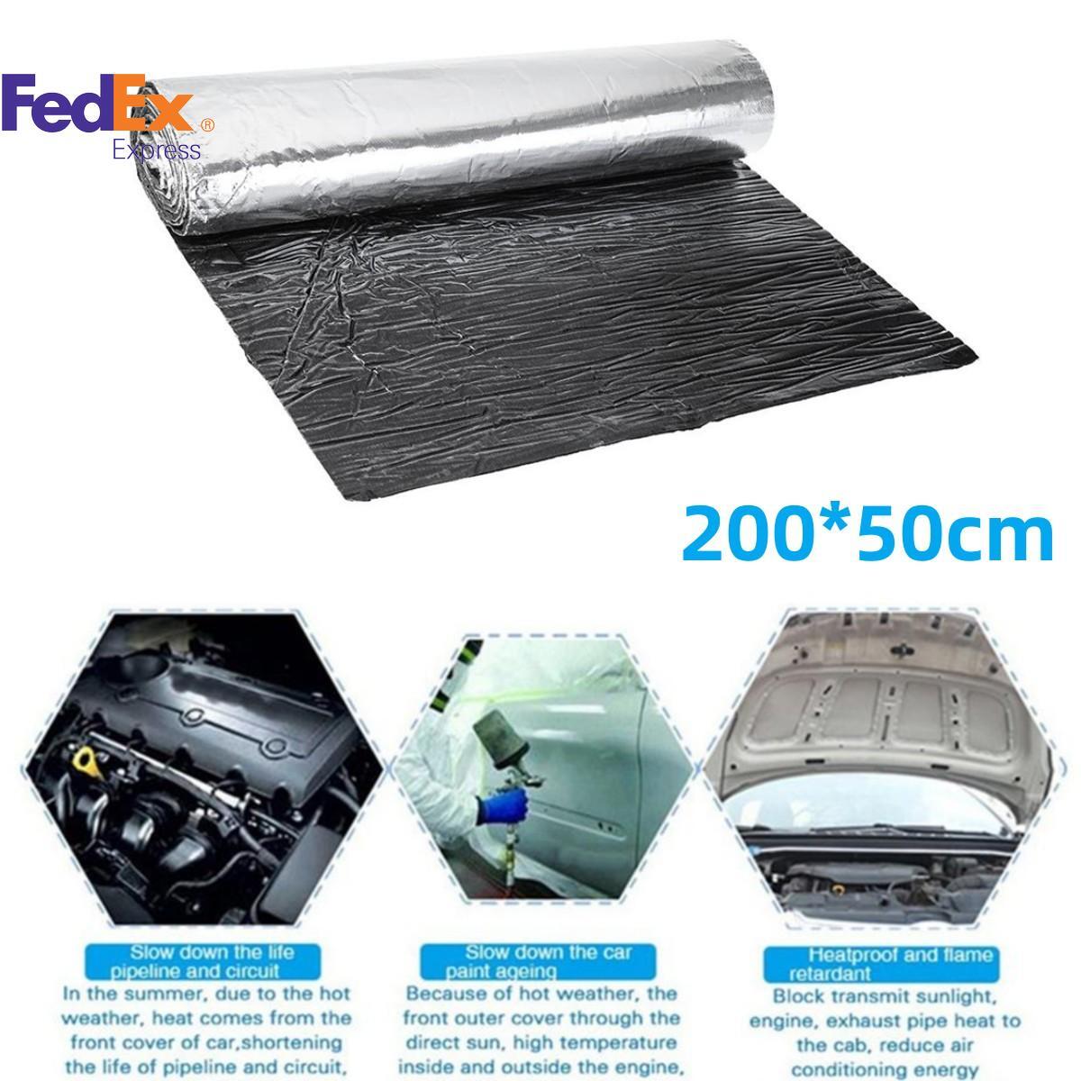 Car Hood Engine Firewall Heat Mat Deadener Sound Glass fiber Reinforced Mat 5mm