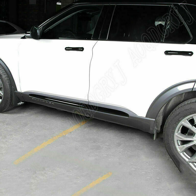 4p for Ford Explorer 2020-2022 piano black Car Body Door Side Molding Cover Trim
